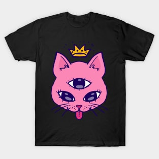 Three eyes cute kitty T-Shirt